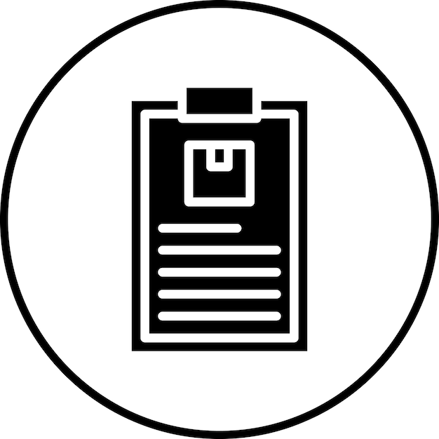 package clipboard icon vector image can be used for warehouse