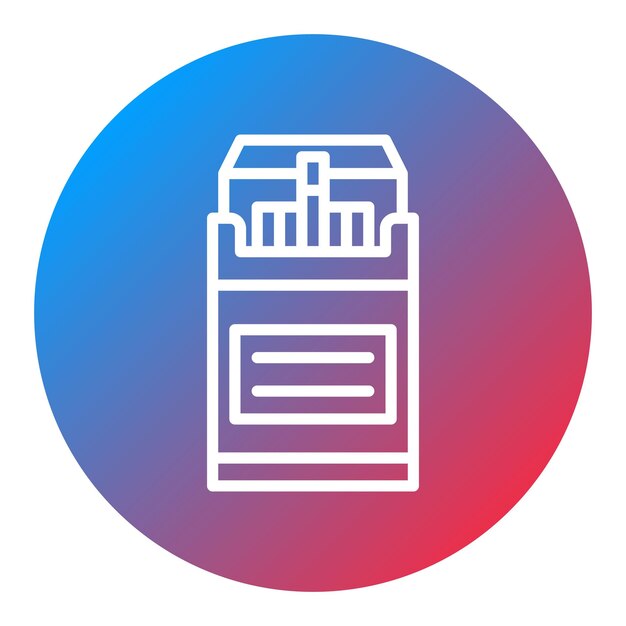 packet of cigarettes icon vector image can be used for bar