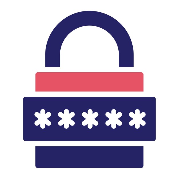 Padlock vector icon illustration of Pirate iconset