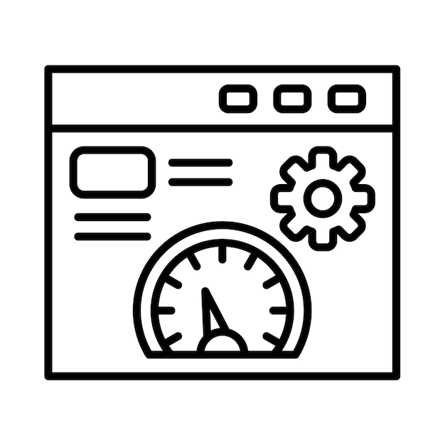 Page Optimization Line Illustration