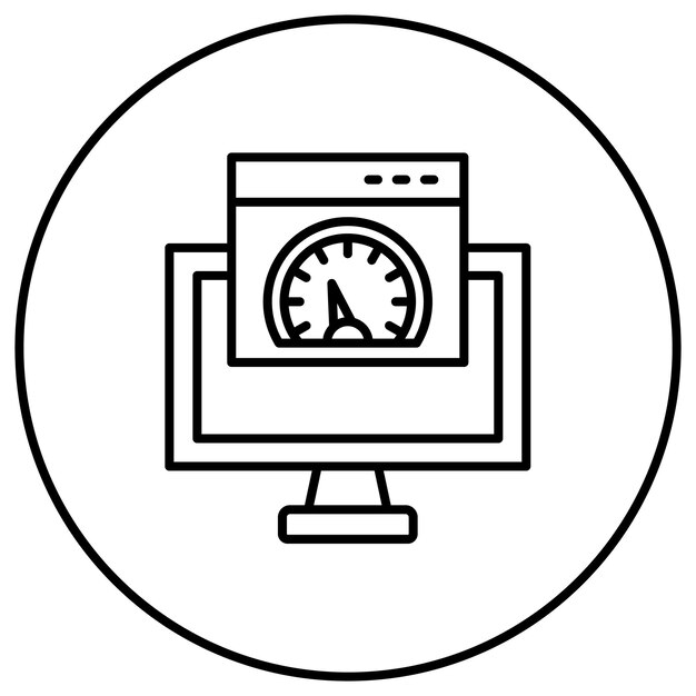 Page Speed icon vector image Can be used for SEO and SEM