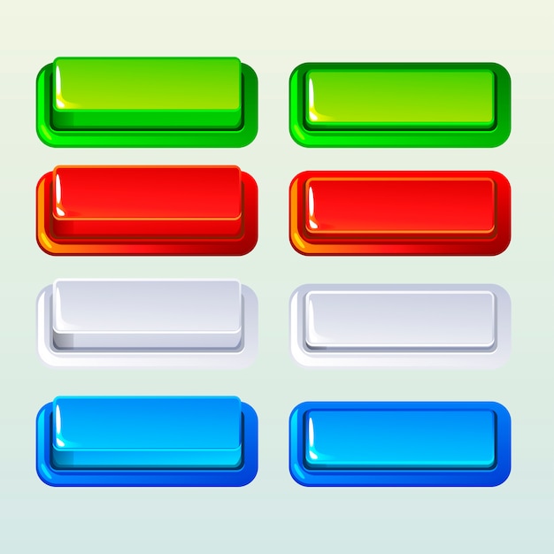 Painikkeet peliin tai web-designelementtiin