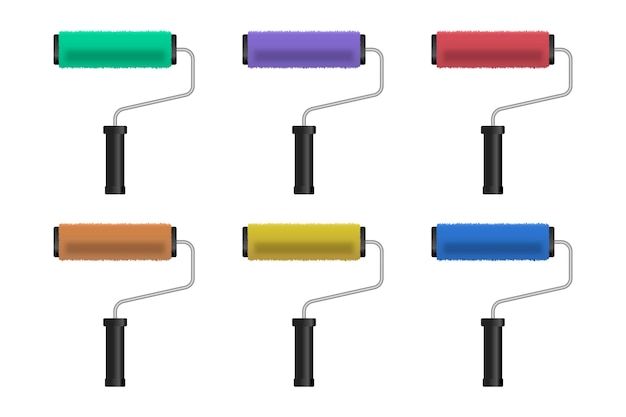 paint roller set multi colours