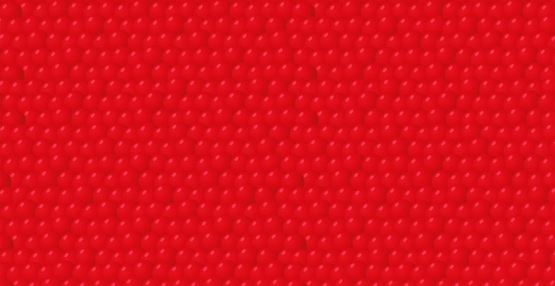 Panoramic background of red caviar eggs - Vector illustration
