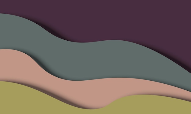 Paper cut wave background
