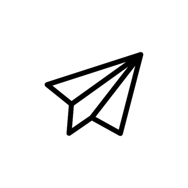 Paper plane icon set paper aeroplane vector symbol paper aircraft sign