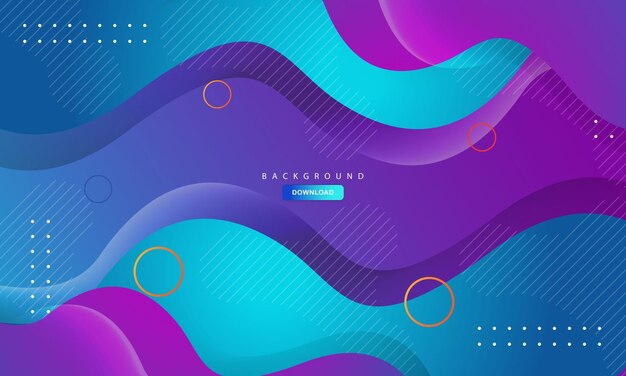 papercut layers background with blue and purple decorative design vector