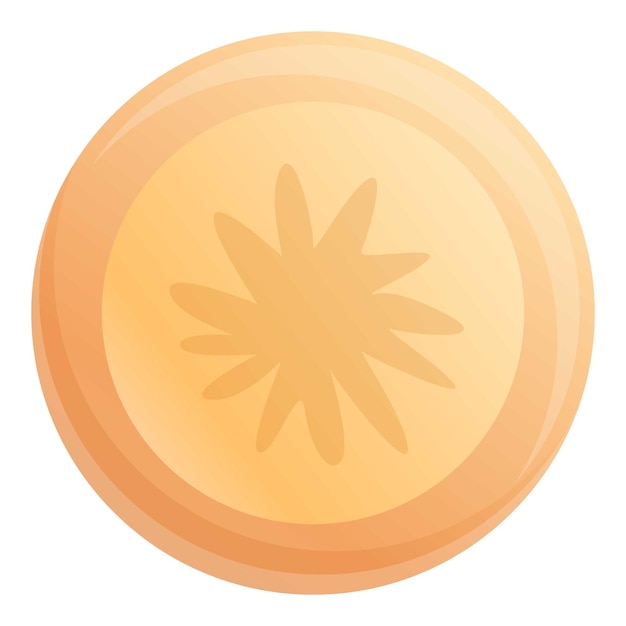 Parsnip circle icon Cartoon of parsnip circle vector icon for web design isolated on white background