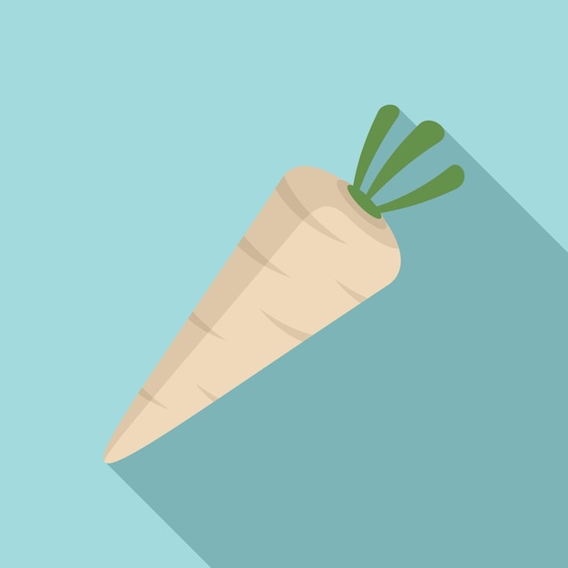 Parsnip icon Flat illustration of parsnip vector icon for web design