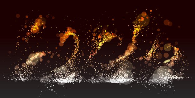 Particle flow array colorful vector abstract background life forms bio theme microscopic design dynamic dots elements in motion