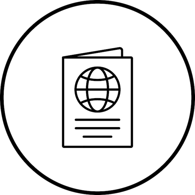 Passport icon vector image Can be used for Vacation and Tourism