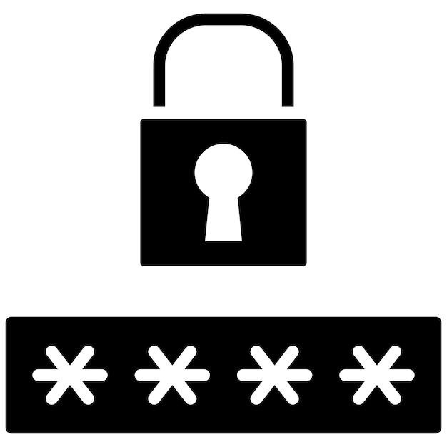 Password Locked Vector Illustration Style