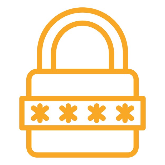 Password Vector Icon Design Illustration
