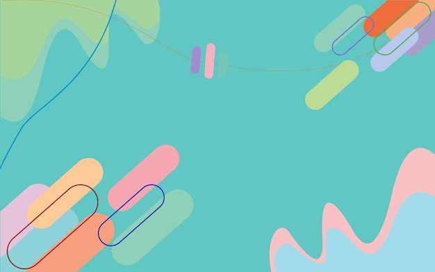pastel abstract shapes background
