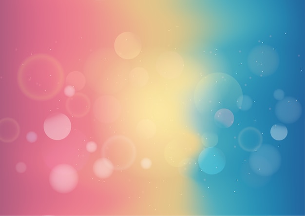 Pastel color abstract background with bokeh