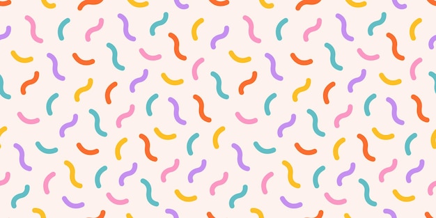 Pastel rainbow cake sprinkle pattern 80s Birthday Funky confetti background