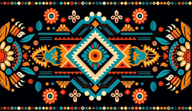 PATRON ORNAMENTAL GEOMETRICO VECTORIAL
