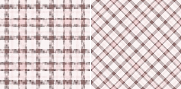 Pattern check vector of seamless tartan background with a texture textile plaid fabric Set in skin colors Modern rug designs for home decor