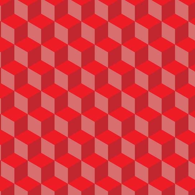 Pattern graphic drawing of rhombuses in red color Vector seamless layout