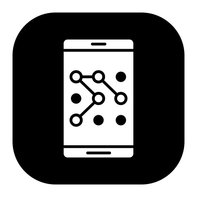 Pattern Lock Vector Illustration