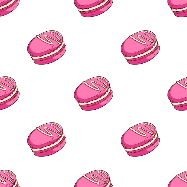 pattern of cookies with pink color