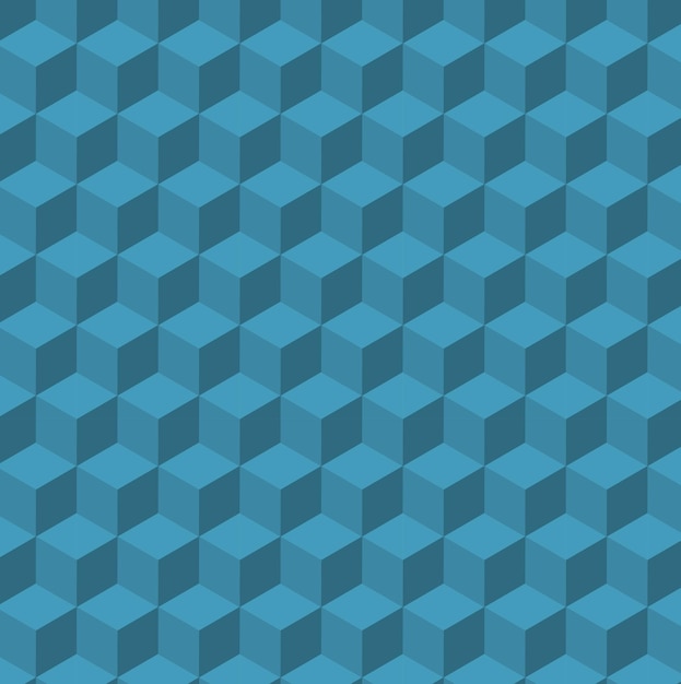 Pattern of threedimensional green cubes