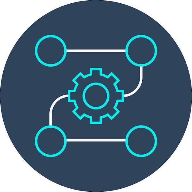 pattern system vector icon can be used for data analytics iconset