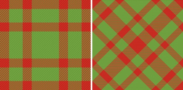 Pattern texture fabric Check plaid tartan Seamless background textile vector