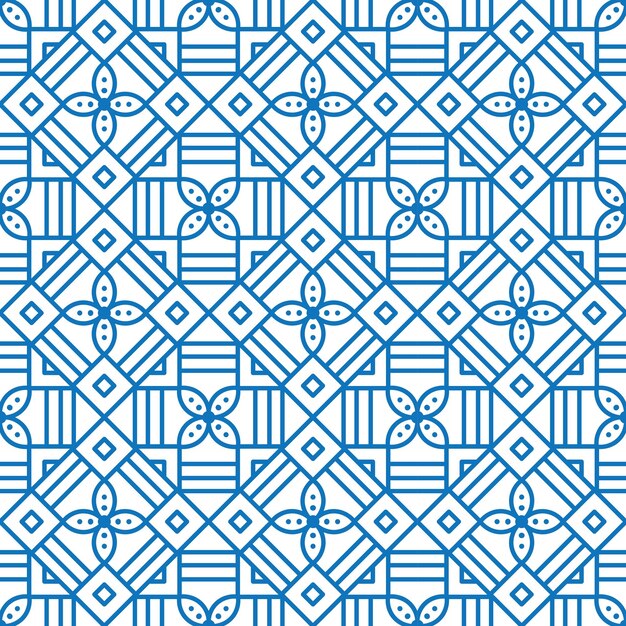 Pattern Vintage Ceramic Tile Design With Floral