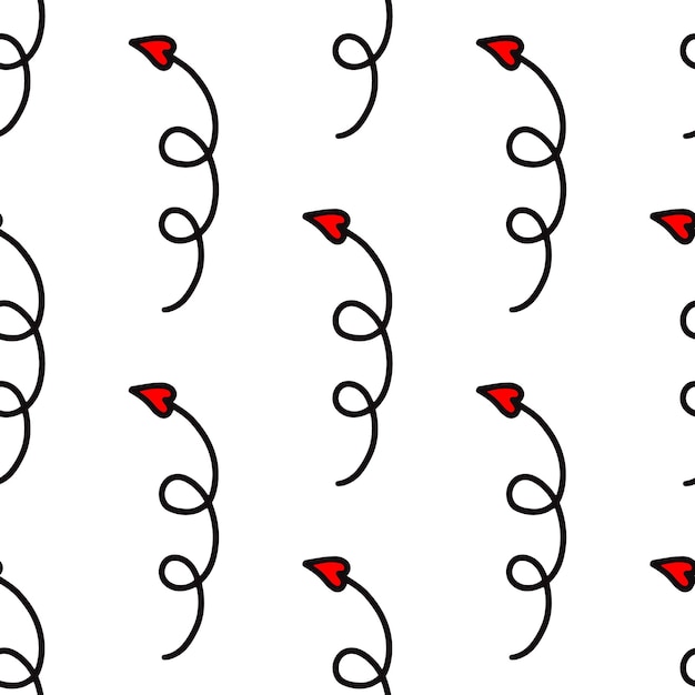 pattern with arrows in the shape of a heart