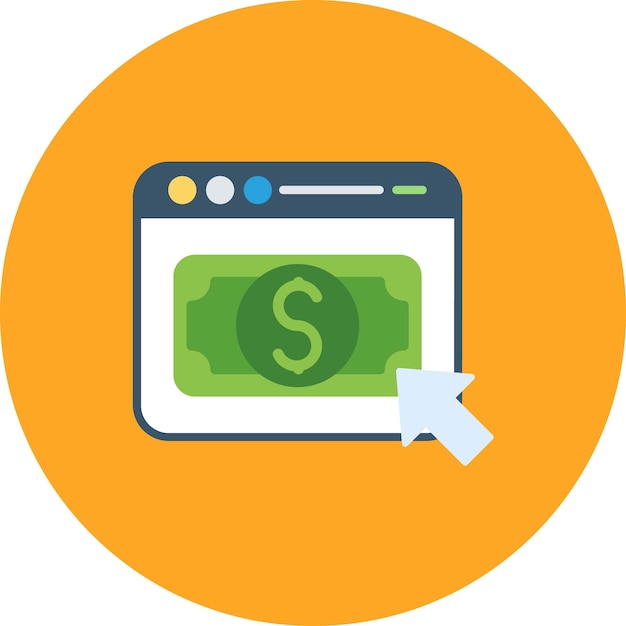 Pay Per Click Flat Illustration