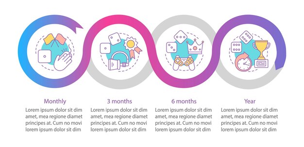 Peli-tilauksen vektoripohjainen infografiikkamalli
