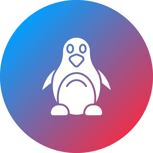 penguin icon vector image can be used for in the wild