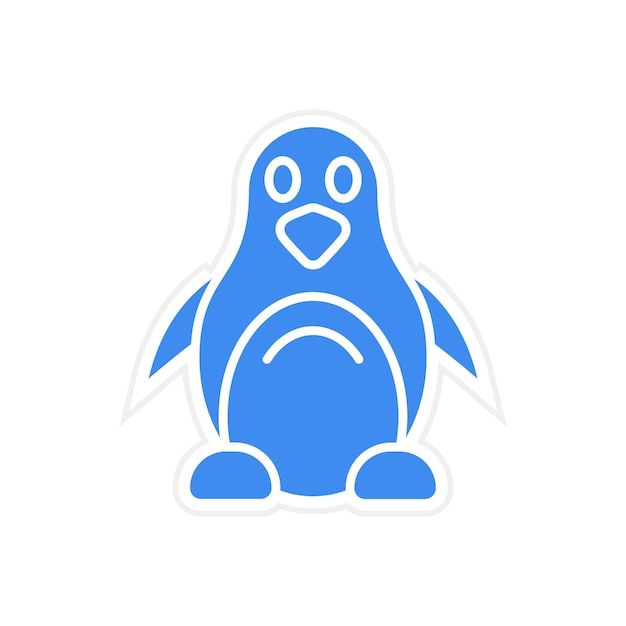 penguin icon vector image can be used for in the wild