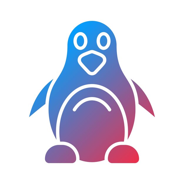 penguin icon vector image can be used for in the wild