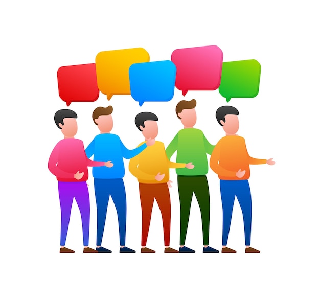 People Communicate Ask Questions Searching Solution Dialog chat speech bubble