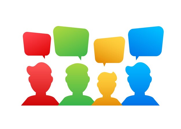 People Communicate Ask Questions Searching Solution Dialog chat speech bubble