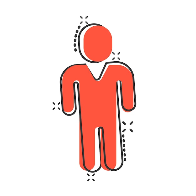 People communication icon in comic style People cartoon vector illustration on white background Partnership splash effect business concept