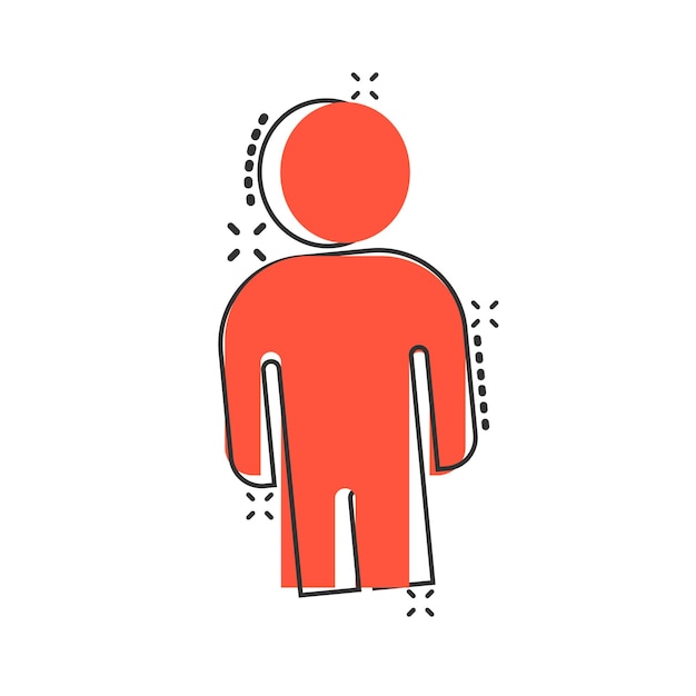 People communication icon in comic style People cartoon vector illustration on white background Partnership splash effect business concept