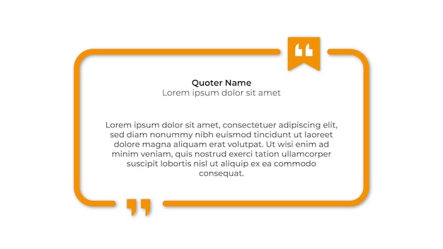 Peoples Feedback Quote template with a text placeholder in trendy paper style