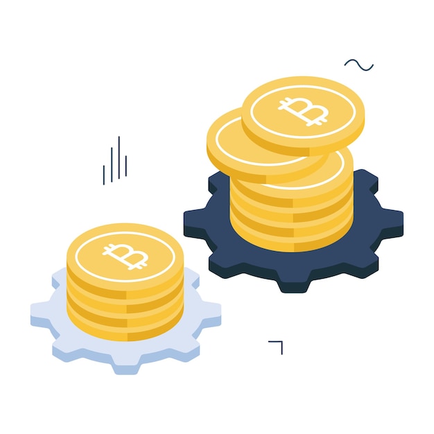 Perfect design icon of bitcoin management