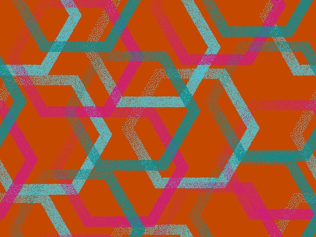 perforated hexagon geometric seamless vector pattern gradient d