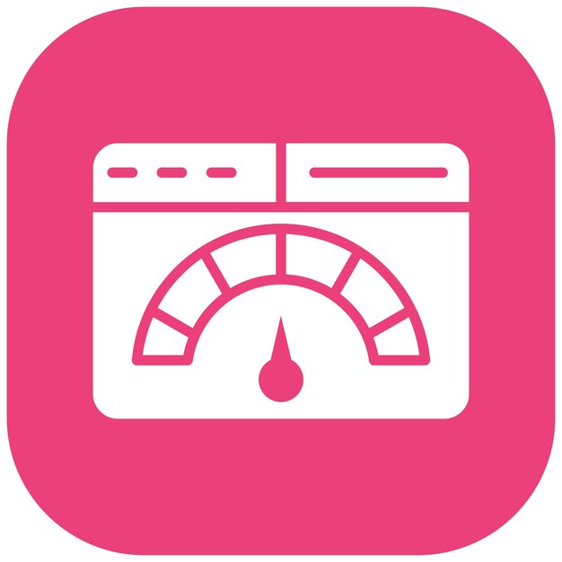 performance testing vector icon can be used for quality assurance iconset
