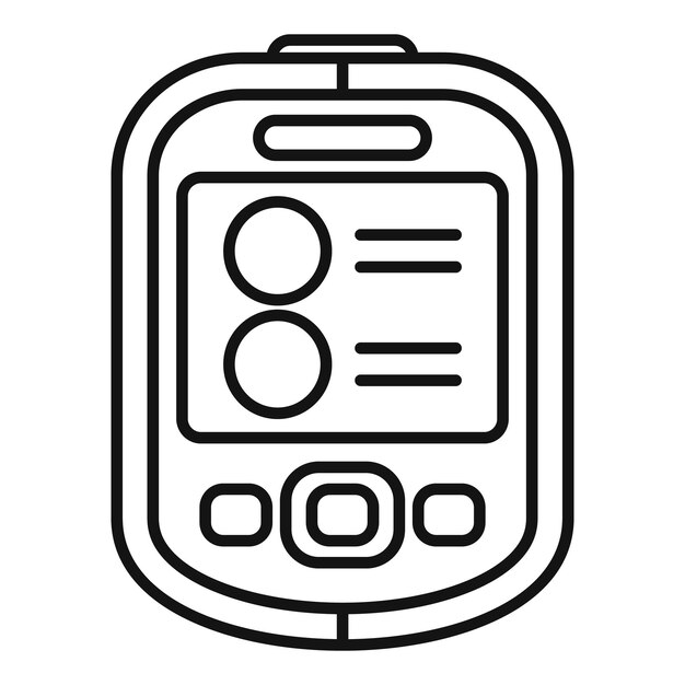 personal digital assistant showing menu interface with buttons