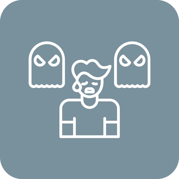 Phobia icon vector image Can be used for Disorder