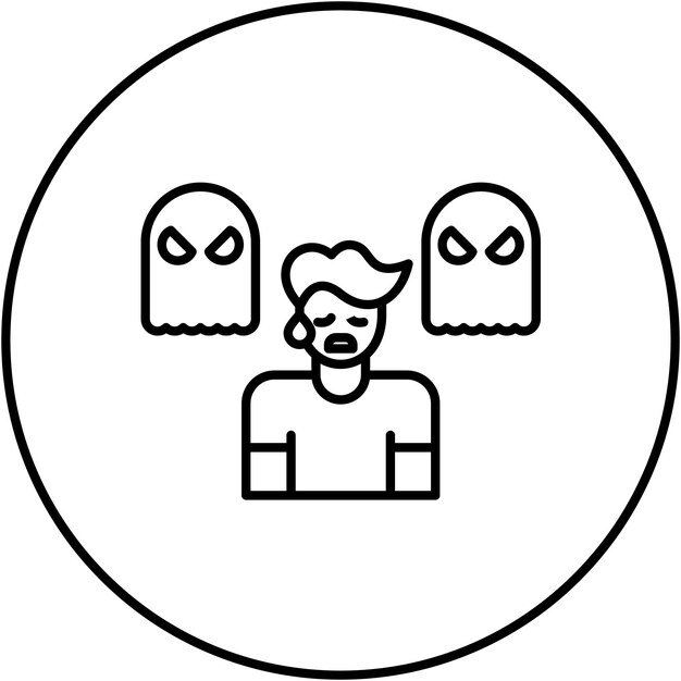 Phobia icon vector image Can be used for Disorder