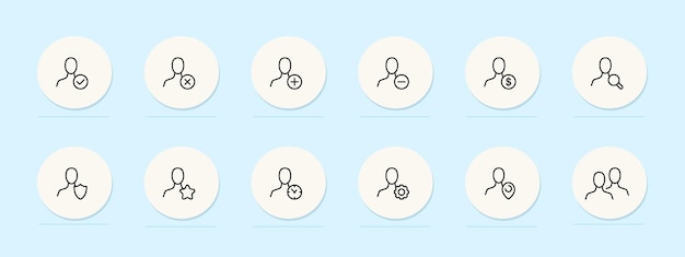Phone contacts line icon Contact communication information phone email social media connections network Pastel color background Vector line icon for business and advertising