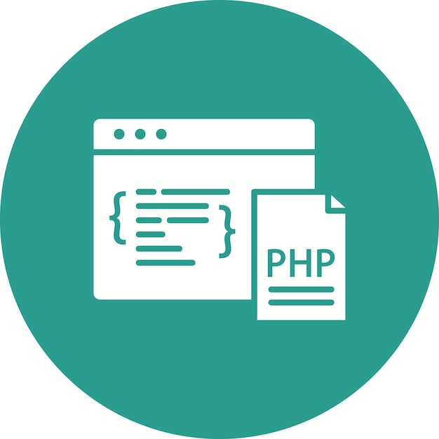 PHP Coding icon vector image Can be used for Coding and Development