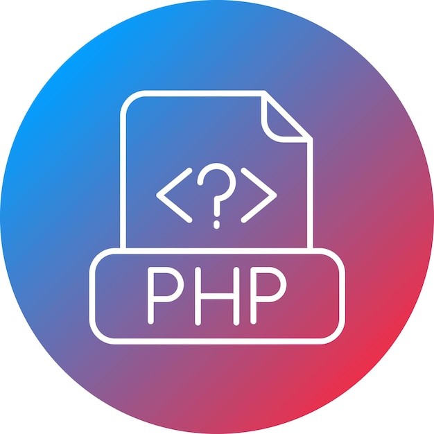 Php File icon vector image Can be used for Computer Programming
