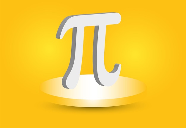 Pi Day Background in Vector Template March 14 Vector EPS10 illustration Poster with Text InscriptionHappy National Pi Day